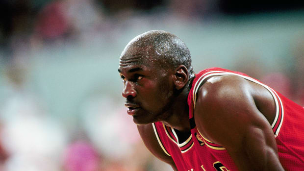 Chicago Bulls guard Michael Jordan